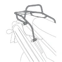 Tubular luggage rack Topcaseträger black for Yamaha XT 660 R/X (2004-2006)