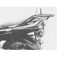 Complete carrier set (side case carrier and tubular luggage rack top case carrier) black for Yamaha GTS 1000/A (1994-1999)