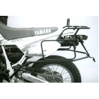 Complete carrier set (side case carrier and tubular luggage rack top case carrier) black for Yamaha TT 600 E/S (1993-1997)