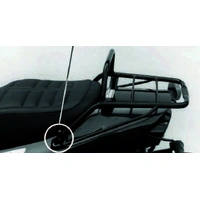 Tubular luggage rack Topcaseträger black for Yamaha XJ 600 S/N Diversion (1996-2003)