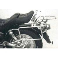 Complete carrier set (side case carrier and tubular luggage rack top case carrier) chrome for Yamaha XV 750/1100 original Sissybar (1992-1999)