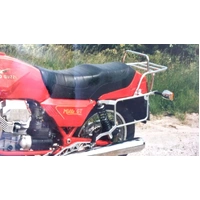 Complete carrier set (side case carrier and tubular luggage rack top case carrier) chrome for Moto Guzzi 850 T 5 (1983-1985)/1000 SP II (1984-1989)/Mi