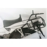 Complete carrier set (side case carrier and tubular luggage rack top case carrier) black for Moto Guzzi V11 Sport (2001-)