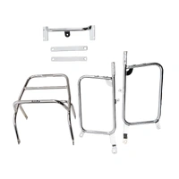 Complete carrier set (side case carrier and tubular luggage rack top case carrier) chrome for Ducati 750/900 SS/900 SD (1978-1982)