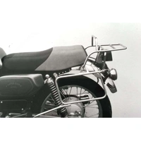 Complete carrier set (side case carrier and tubular luggage rack top case carrier) chrome for MZ Silver Star Classic 500 (1992-1997)