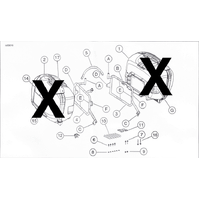 Side case carrier fixed black for BUELL XB 12 Ulysses (2006-2010)