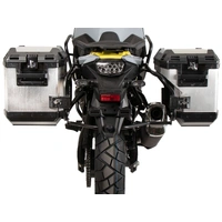 Suitcase carrier set cutout black incl. Xplorer cutout silver Suitcase set for Suzuki V-Strom 800 (2024-)