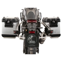 Case carrier set cutout stainless steel incl. Xplorer cutout case set silver for Yamaha T√©n√©r√© 700 (2025-)
