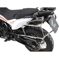 Case carrier set cutout stainless steel incl. Xplorer cutout silver Case set for KTM 790 Adventure/R (2019-2021)