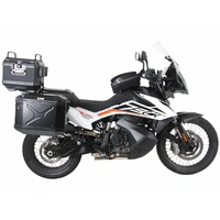 Case carrier set cutout stainless steel carrier incl. Xplorer cutout black Case set for KTM 790 Adventure/R (2019-2021)