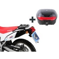 Topcase 40 - black incl. model-specific carrier SET - for Honda CRF 250 L (2012-) / Rally (2017-) black