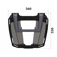 Easyrack top case carrier black for Suzuki SV 650 X (2018-2025)