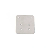 Lock plate silver outside for Hepco&Becker Gobi sidecase