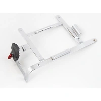Chrome holder left side incl. carrier lock for Hepco&Becker Alu Standard sidecases