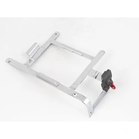 Chrome holder right side incl. carrier lock for Hepco&Becker Alu Standard sidecases