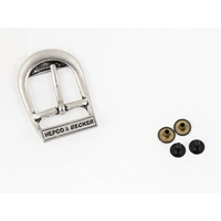 Leather strap buckle incl. rivets for Hepco&Becker leather bags Liberty/Buffalo