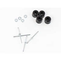 Moving limitation plastic stopper incl. Rivets for Hepco&Becker leather bags Liberty/Nevada/Buffalo/Ivory/Rugged