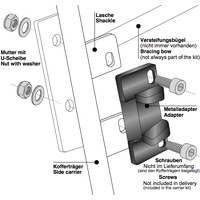 Lock adapter for sidecases to side carrier (1 pc)