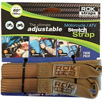 Motorcycle Adjustable Rok Strap Coyote Tan (Pair)