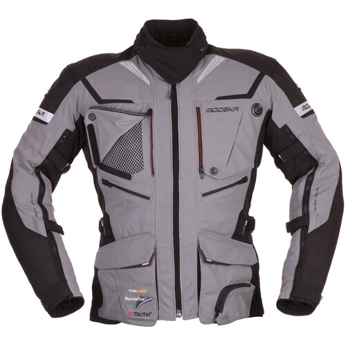 Modeka Panamericana Adventure Touring Waterproof Jacket Grey/ Black