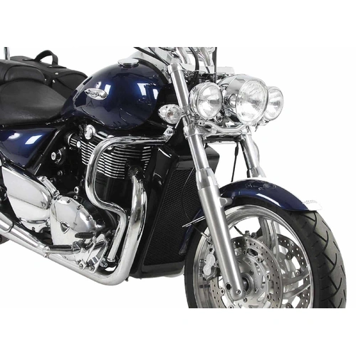 Twinlight auxiliary headlight set (high beam) incl. holder and cable chrome for Triumph Thunderbird 1600/1700 (2009-2018)