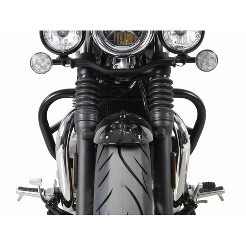 Twinlight auxiliary headlight set (high beam) incl. bracket and cable black for Triumph Bonneville Speedmaster (2018-)