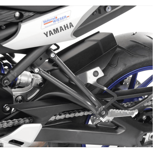 Passenger footrest lowering kit (5cm) anthracite for Yamaha MT-09 Tracer ABS (2015-2017)