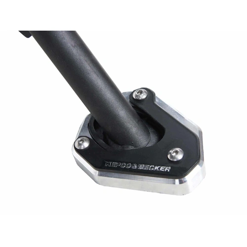 Side stand plate silver/black for Kawasaki Versys 650 (2015-2021)