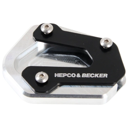 Side stand plate silver/black for Suzuki DL 650 V-Strom (2004-2011)