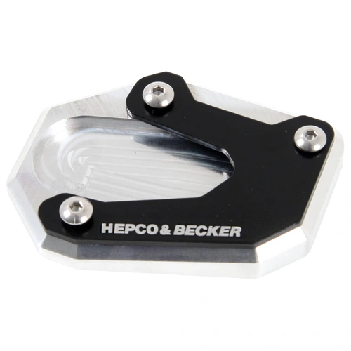Side stand plate silver/black for Suzuki V-Strom 1000 ABS / XT (2014-2019)