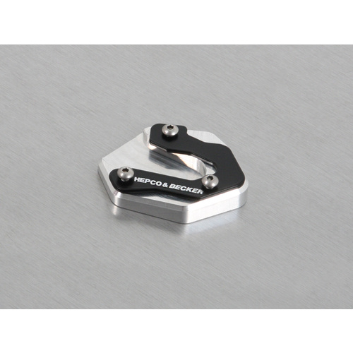 Side Stand Plate silver/black for Yamaha MT-09 Tracer ABS (2015-2017)