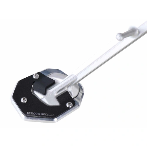 Side stand plate silver/black for Yamaha Ténéré 700 / Rally (2019-2024)