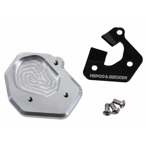 Side stand plate silver/black for BMW S 1000 XR (2020-2023)