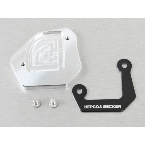 Side stand plate silver/black for BMW F 650 GS (2008-2011)