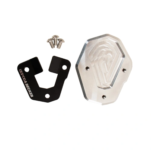 Side stand plate silver/black for BMW F 900 GS (2024-)