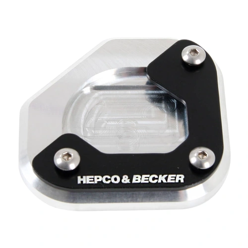 Side stand plate silver/black for BMW F 800 GS (2008-2018)