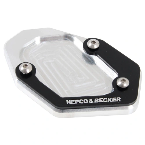 Side stand plate silver/black for BMW R 1200 GS (2008-2012)