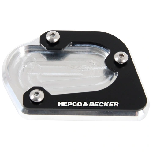 Side stand plate silver/black for BMW R 1200 GS LC (2013-2018)
