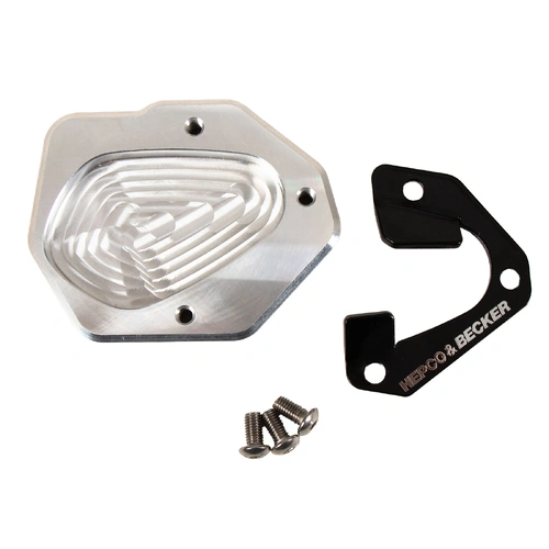 Side stand plate silver/black for Triumph Tiger 1200 Rally Explorer / GT Explorer (2022-)