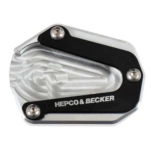 Side stand plate silver/black for Triumph Tiger 900 Rally / Rally Pro (NOT SUITABLE FOR GT / GT Pro/ GT LOW) (2021-2023)