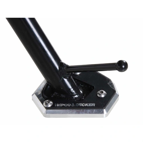 Side stand plate silver/black for Honda NC 700 S/NC 750 S (2012-2020)