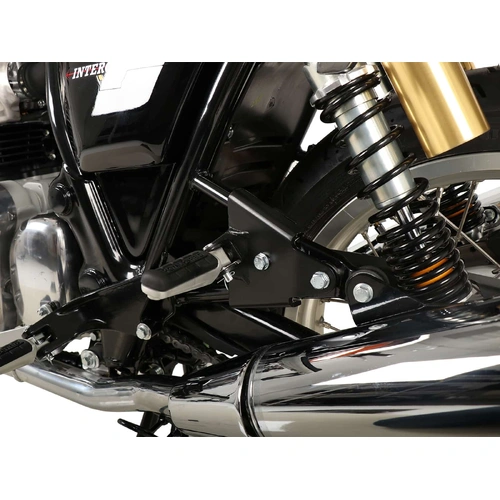 Pillion footrests installation black for Royal Enfield Interceptor (2018-)