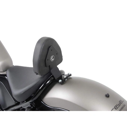 Rider backrest with padding black for Honda CMX 500 Rebel (2017-)