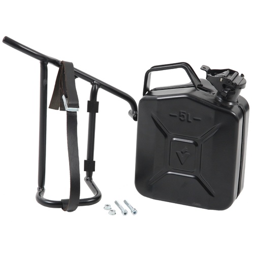 CANISTER 4 LITERS INCL. CUTOUT HOLDER LEFT BLACK FOR MOTO GUZZI V 9 BOBBER (2016-2020)