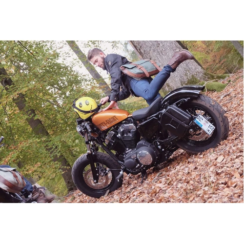 Canister 4ltr. incl. cutout holder left black for Moto Guzzi V 9 Bobber (2016-2020)
