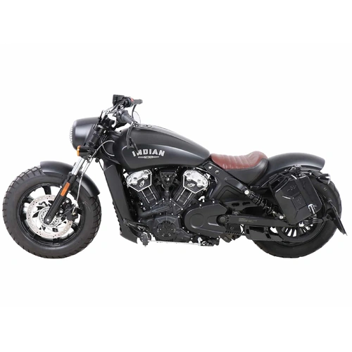 Canister 4ltr. incl. cutout holder left black for Indian Scout Bobber / Sixty / Twenty / Rogue (2017-2024)