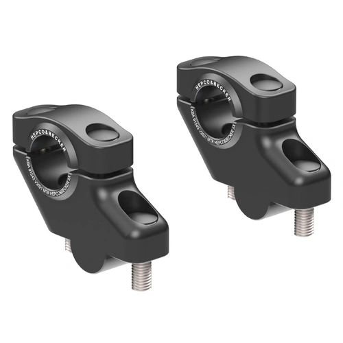 Offset Handlebar riser for CF Moto 450 MT (2024-) 30mm up, 21mm back - black 