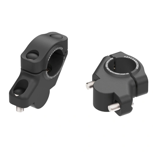 Handlebar riser with offset for Honda CB 500 X (2019-2023), 30mm high, 21mm back - Black