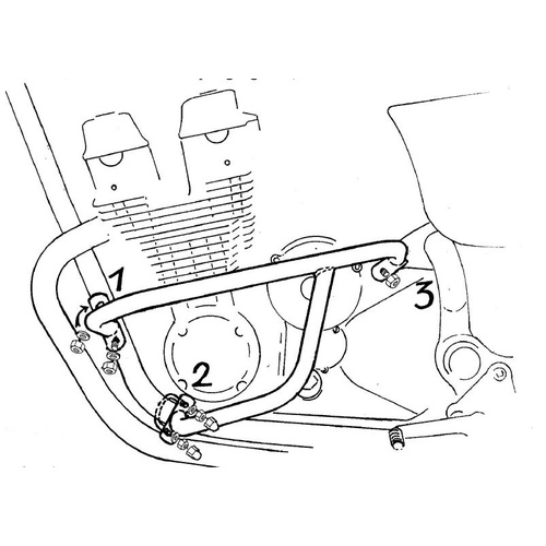 Engine guard Honda CB 750 sevenfifty / 1992 on 