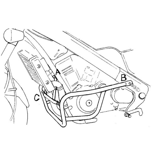 Engine guard Honda NTV 650 black